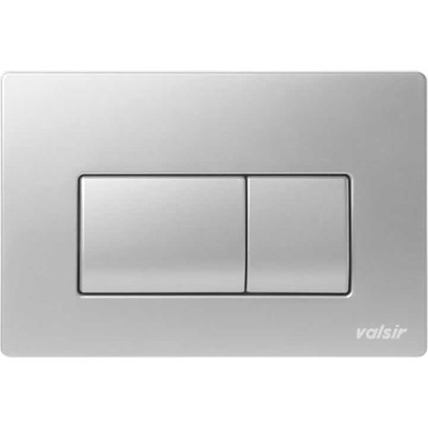 Valsir P1 Placca di Comando Meccanica Cromo Satinato VS0871337 (1/2)
