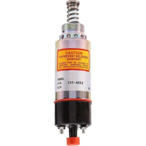 Électrovanne d'arrêt 24 V pour moteur Caterpillar E325B/325C CA1554652 155-4652 1554652 (1/5)