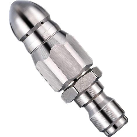 Buse de nettoyage à jet d'eau durable avec bouton rotatif et ruban étanche, épingle à corsage en perle (1/5)