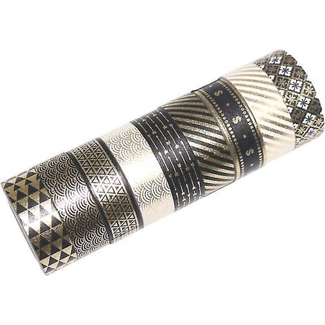 9 rouleaux de ruban adhésif décoratif Washi pour emballage cadeau (1/3)