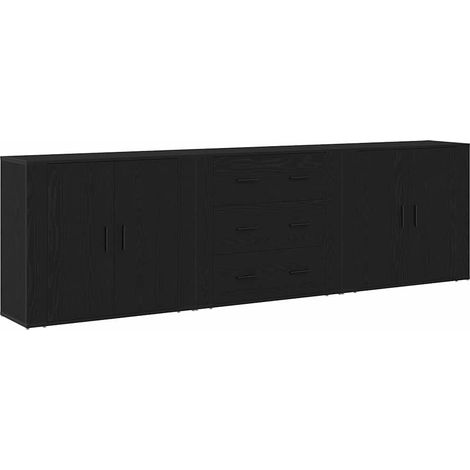 Maison Exclusive - Buffet Chêne noir 240 x 33 x 70 cm Bois d'ingénierie