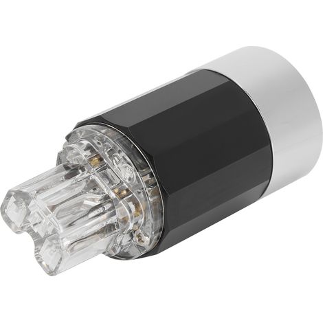 Fiche d'alimentation Monosaudio en cuivre pur rhodié, connecteur d'alimentation audio HIFI 100-250 VF109R (femelle) (1/5)