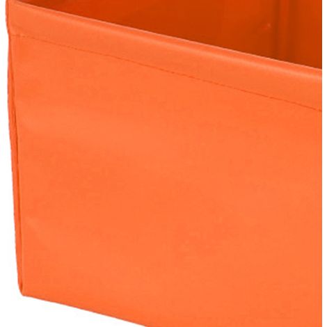 Zusammenfaltbarer, wasserdichter und tragbarer Campingeimer, ideal für Reisen und Wanderungen, 13 Liter, orange. (1/5)