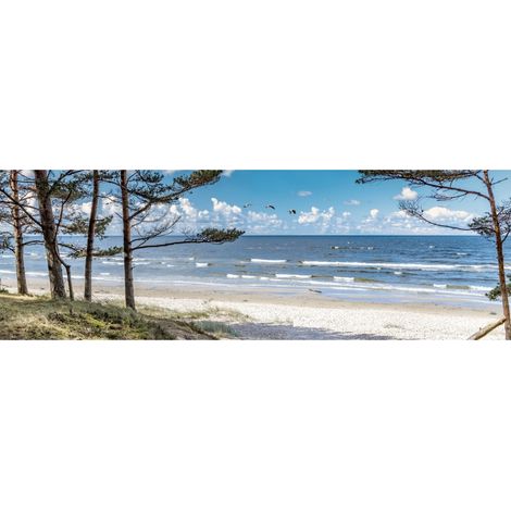 Tableau sur toile baie 30x97 cm - Impression sur Toile Murale Décorative - Image imprimée en HD sur Toile - Toile sur Châssis en Bois FSC - Fabriqué en France