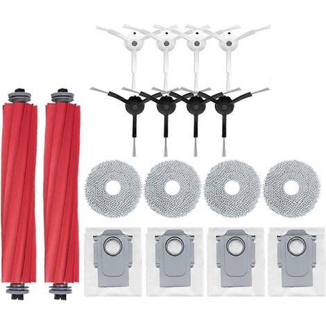 Pièces détachées pour aspirateur robot Q/P10 A7400RR : brosse principale, lingettes de nettoyage, sac à poussière (1/5)