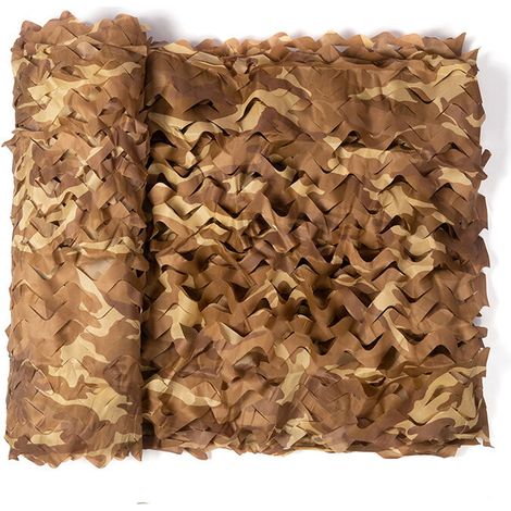 Voile d'ombrage rectangulaire en maille colorée, design camouflage, 4x5 mètres, filet de protection solaire, filet pare-soleil (1/5)