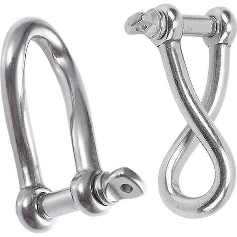 Bolzenschäkel 8 mm Rundschäkel Verdrehschäkelset für Segelyachten
