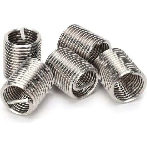 Inserts filetés, écrous réducteurs, acier inoxydable, fixation par fil, M24x3x2D