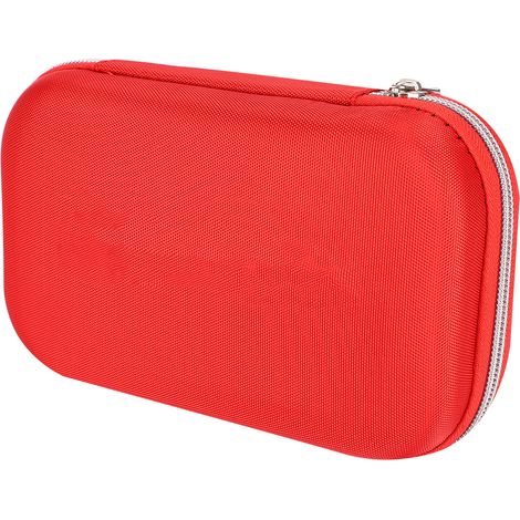 Trousse de secours portable pour la maison, l'extérieur et la voiture, boîte à outils de survie et de traitement d'urgence rouge (1/5)