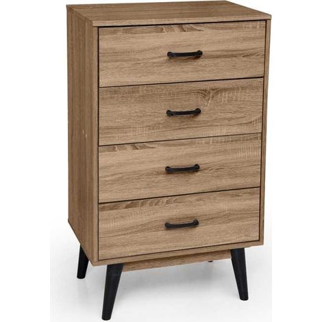 Cassettiera como stile urban 4 cassetti cm 60 x 40 x 99 h (1/2)