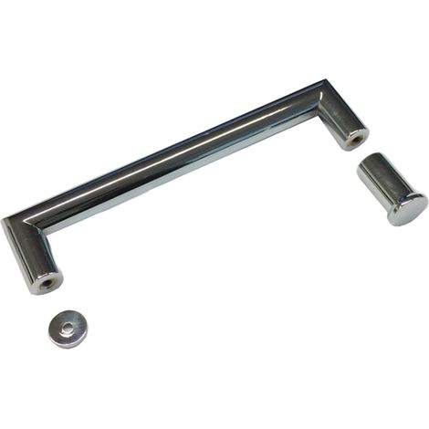 Ricambio maniglia cromata in metallo per cabina doccia Titan 30M10CR01