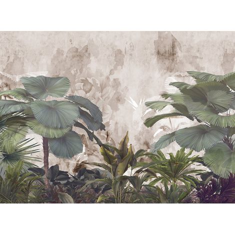 Papier peint panoramique - Plantes Tropicales - 130 cm x 95 cm (1/2)