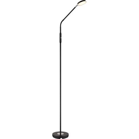 Stehleuchte Standleuchte Leselampe LED schwarz matt Touchdimmer Flexo H 173 cm (1/5)