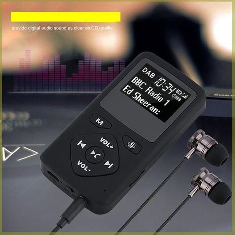 récepteur radio DAB Récepteur Radio, Radio DAB, Radio de Poche, pour les Sports de Randonnée video baladeur