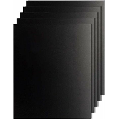 5pcs/lot 50 x 40cm Thumb Teflon Fiber Reusable Nonstick BBQ Roast Sheet Mat Portable Easy Clean Outdoor Picnic Fry Cooking BBQ Tools Black (1/5)
