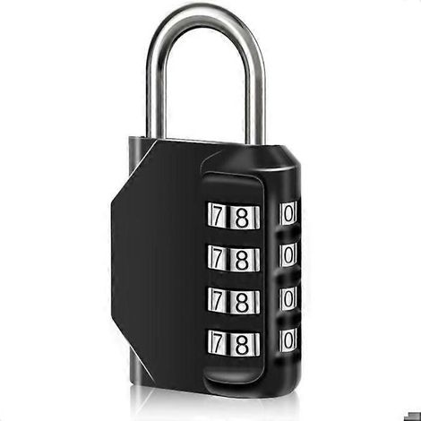 cadenas à combinaison étanche à 4 chiffres avec code numérique, en alliage de zinc, pour porte et boîte (1/5)