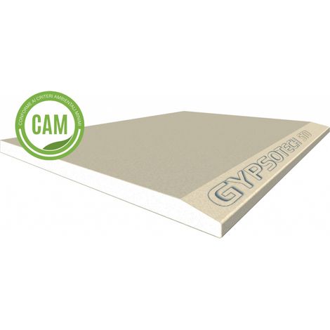 5 Pannelli in Cartongesso Gypsotech STD Tipo A - 100 x 120 cm - Spessore 12,5 mm