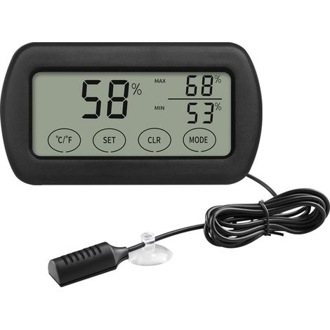 Incubateur à œufs avec écran LCD, thermomètre, hygromètre et mesureur d'humidité et de température