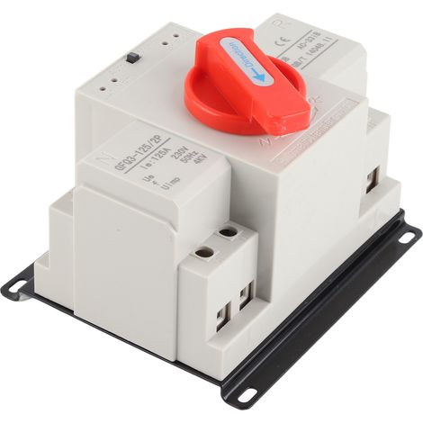 ATS 2P 125A AC230V Dual Power Automatischer Umschalter Inverter Generator Umschalter Mini (1/5)