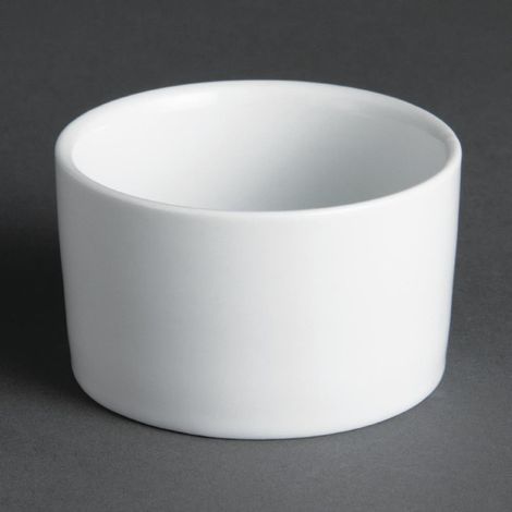 Ramequins Contemporains Blancs 70mm (Lot de 12) - Ref U195 - Olympia (1/5)