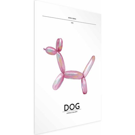 Poster – Holo-Dog – Bunter Hund im Retro-Stil (1/4)