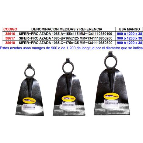 SIFER PRO HOE 1085 A155x115 MM1341110850100