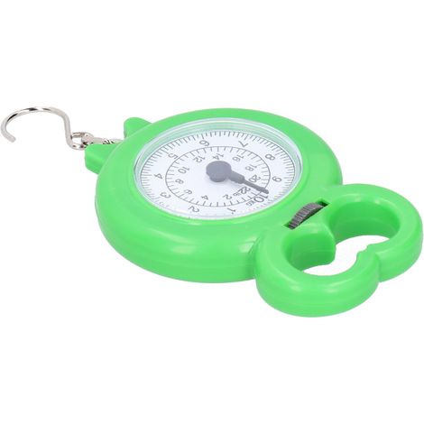 Balance à ressort portable mini de 10 kg avec crochet à pointe, idéale pour la pêche et les courses (WeighingGreen). (1/5)