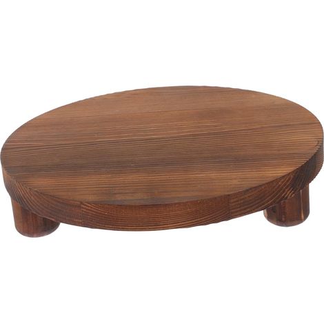 Support Pot Plante Bois Vintage Rétro Stable avec Rangement Bureau pour Plantes Cosmétiques et Décoration Intérieure Support Pot Fleur Intérieur Multifonction Bois Massif (1/5)