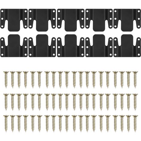 Lot de 10 connecteurs pour canapé d'angle, système d'emboîtement universel, clips faciles à installer, connecteurs robustes avec vis. (1/5)