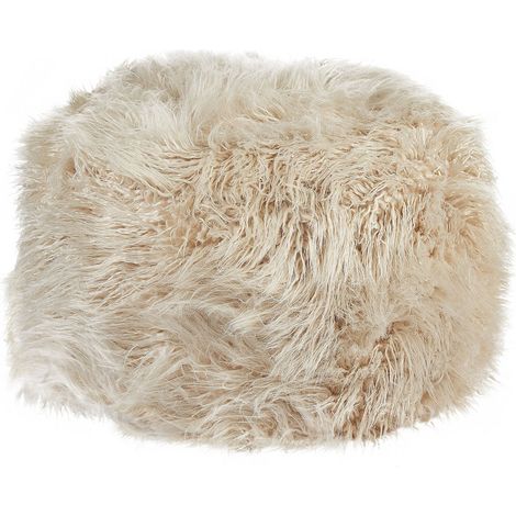 Pouf TUKKI Webpelz Hellbeige