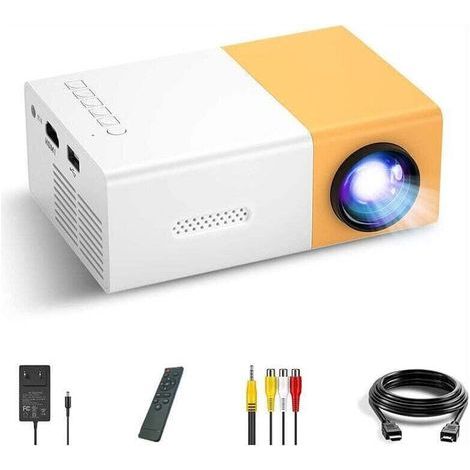 Mini videoprojecteur LED vidéoprojecteur, Portable Movie Retroprojecteur Soutenir 1080p, Cadeau Les Enfants, Compatible avec Smartphone / PS4 / Firestick (1/5)