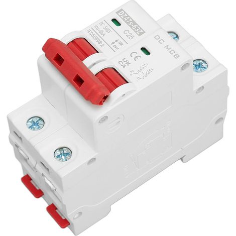 Le nouveau disjoncteur DZ47s-63Z C25 2P CC est un disjoncteur miniature 500 V CC destiné aux systèmes photovoltaïques. Il s'agit d'un disjoncteur 25 A, montable sur rail DIN, avec un pouvoir de coupur (1/5)
