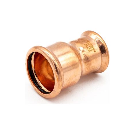Premium Copper Press Fitting Coupler 35x28mm for Water & Gas (1/2)