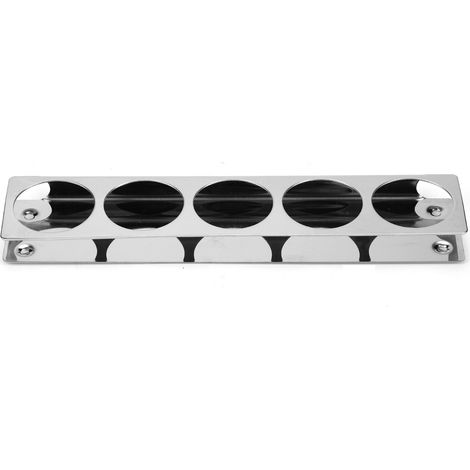 Support en acier inoxydable argenté pour flacon dentaire rechargeable, porte-biberon professionnel pour dentistes. (1/5)