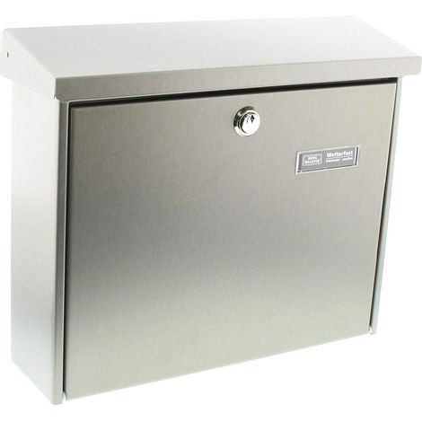 Burg Wächter 8140 AMRUM 3867 NI Cassetta della posta Acciaio inox Argento Serratura a chiave (1/5)
