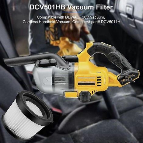Lot de 3 filtres HEPA de rechange pour aspirateur à main sans fil DCV501HB 20 V, avec joint noir, référence DCV (1/5)