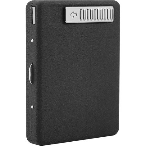 Briquet électrique rechargeable USB, coupe-vent et sans flamme avec étui à cigarettes (1/5)