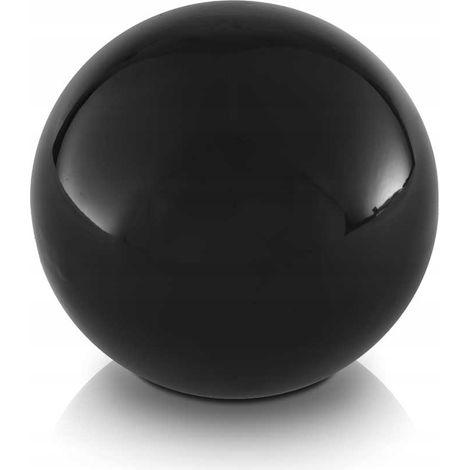 Schwarze Deko-Keramikkugel 11 cm
