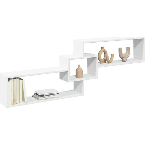 Wandschrank 158x18x53 cm Weiß Holzwerkstoff