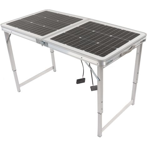 Panneau solaire de table 100W pliable imperméable portable monocristallin pour camping pique-nique (1/5)
