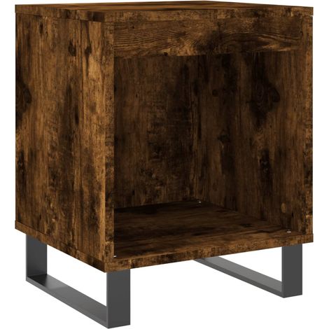 vidaXL Comodino Rovere Fumo 40x35x50 cm in Legno Multistrato (1/5)