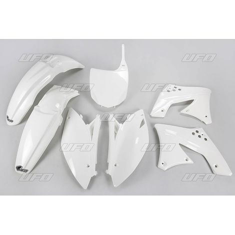 KIT DI PLASTICA UFO PER KAWASAKI KXF 250 '09-'12 BIANCO (KA212E047)