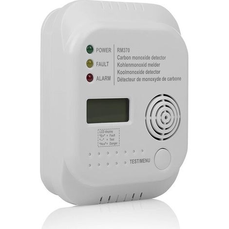 Kohlenmonoxid-Detektor, Intelligenter Kohlenmonoxid-Detektor mit LCD-Display, RM370 Kohlenmonoxid-Detektor -INHHUB