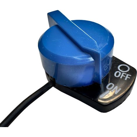 Ein-Aus-Drehschalter Mechanischer Regler mit Steckkontakt Blau (1/4)