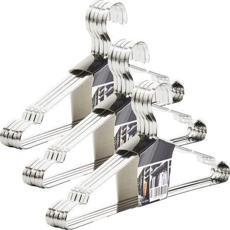 SOTECH Design Kleiderbügel Edelstahl 450 x 193 mm mit Haken, 15er Set (1/5)