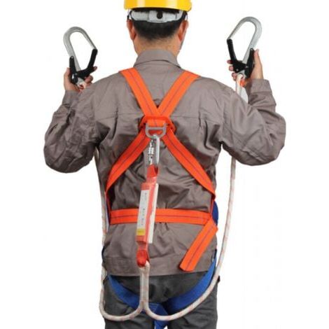 Ceinture SéCurité Anti-Chute,Kits Antichute De Sécurité 5 Points,Ergonomique Réglable Protection Antichute Baudrier Escalade, Protection Sécurité Antichute pour Escalade Travail en Hauteur (1/5)