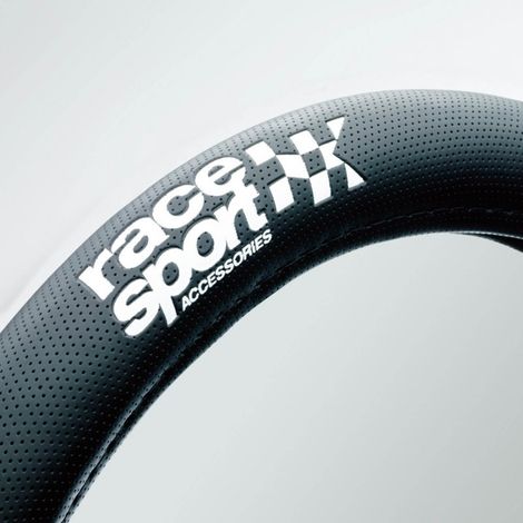 Couvre volant Race Sport Noir Grip Look Carbone (1/3)
