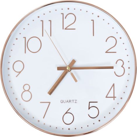vidaXL Wanduhr 30 cm Roségold