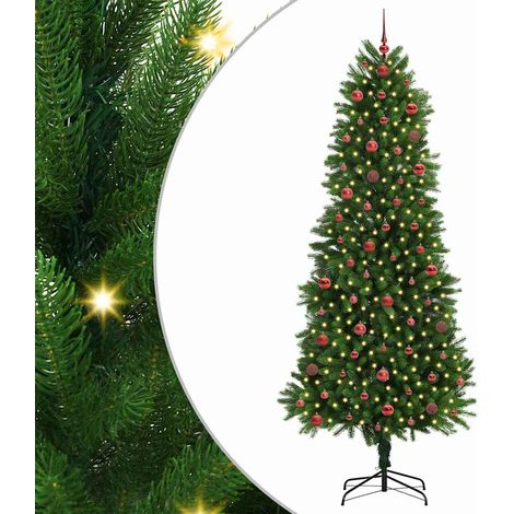 Sapin de Noël,Arbre de Noël avec 300 LED avec support Vert 240 cm PE CFW68286 (1/5)