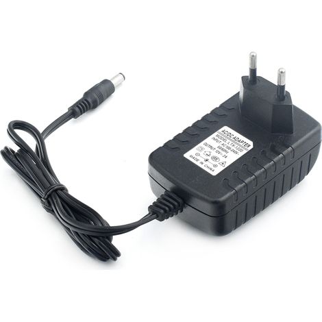 Adaptateur secteur universel AC 100-240V DC 12V 2A pour rubans LED et caméras de vidéosurveillance (1/5)